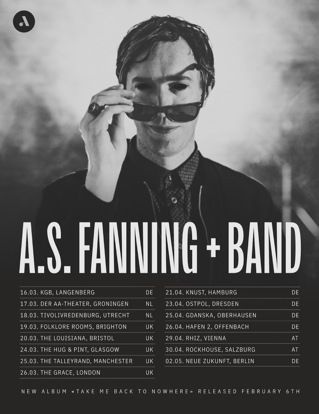 Veranstaltungsbild für A.S. Fanning (support: Ripship)